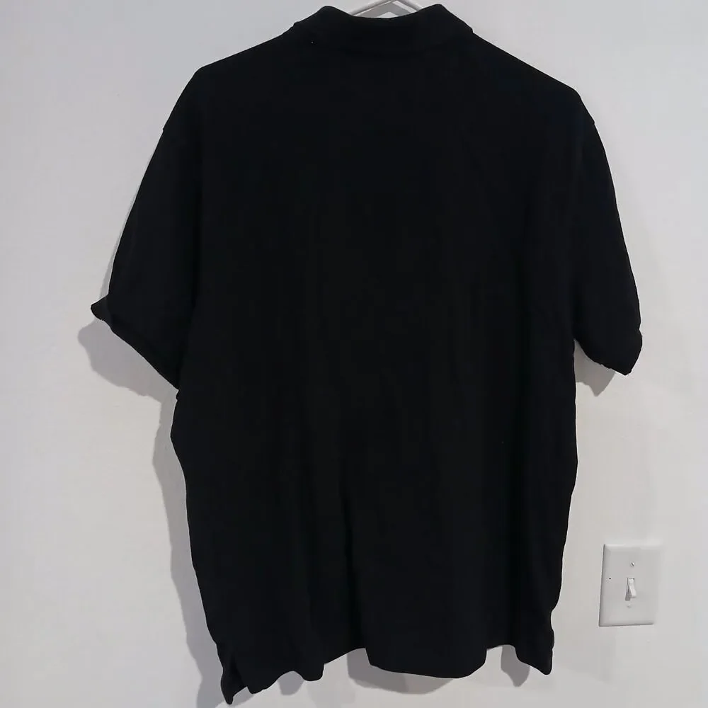 Polo Ralph Lauren All Black Men's Polo Shirt XXL Patches Oversized Logo